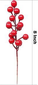 img 3 attached to 🎄 Enhance Your Christmas Tree Décor with DR.DUDU 24 Pack Christmas Red Berries Stems: Ideal for DIY Crafts, Wreaths, Garlands and Ornaments!