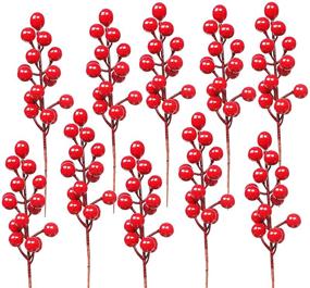 img 4 attached to 🎄 Enhance Your Christmas Tree Décor with DR.DUDU 24 Pack Christmas Red Berries Stems: Ideal for DIY Crafts, Wreaths, Garlands and Ornaments!