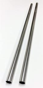 img 2 attached to 2-Pack Stainless Steel Venti Travel Mug Replacement Straws for Hot & Cold To-Go Drink Cups