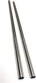 img 3 attached to 2-Pack Stainless Steel Venti Travel Mug Replacement Straws for Hot & Cold To-Go Drink Cups