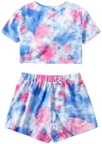 img 3 attached to 👚 Stylish Romwe Girls Sleeve Shorts Outfit: Trendy Options for Girls' Clothing