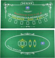 🎰 premium tabletop casino felt layout - perfect for texas holdem poker, blackjack, theme parties, fundraisers & gatherings логотип