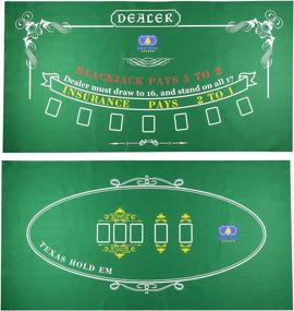 img 4 attached to 🎰 Premium Tabletop Casino Felt Layout - Perfect for Texas Holdem Poker, Blackjack, Theme Parties, Fundraisers & Gatherings