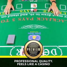 img 3 attached to 🎰 Premium Tabletop Casino Felt Layout - Perfect for Texas Holdem Poker, Blackjack, Theme Parties, Fundraisers & Gatherings