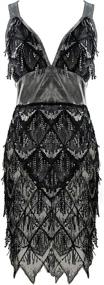 img 3 attached to 👗 Flapper Dresses with Sequin-Beaded Tassels - Women's Clothing Accessories