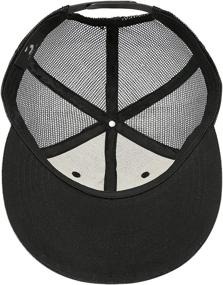 img 1 attached to 🧢 Unisex Let's Go Brandon Trucker Snapback: Classic Flat Bill Mesh Hip-Hop Hat with Adjustable Back Cap