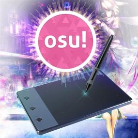 img 2 attached to 🖊️ HUION H420 OSU Graphics Drawing Tablet Signature Pad with Digital Stylus and 3 Express Keys" - "HUION H420 OSU Graphics Drawing Tablet with Signature Pad, Digital Stylus, and 3 Express Keys