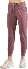 img 4 attached to AJISAI Women's Joggers Pants with Drawstring and Pockets - Ideal Sweatpants for Running and Lounge Wear