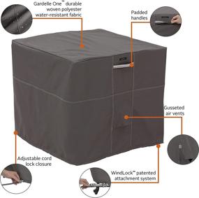 img 1 attached to 🌬️ Enhanced Air Conditioner Cover - Classic Accessories Ravenna, Water-Resistant, 34 Inch Square