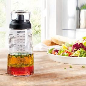 img 3 attached to 🥗 Effortless Mixing: Leifheit Salad Dressing Shaker Bottle in Sleek Black