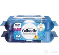 img 1 attached to 🧻 Cottonelle Flusheable Wet Wipes for Adults and Kids - 8 Flip-Top Packs, 42 Wipes/Pack (336 Total Wipes) review by Bruce Saywon