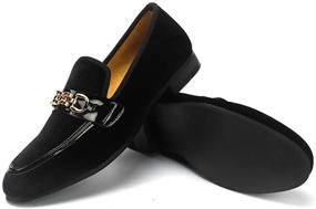 img 1 attached to 👞 Stylish XQWFH Loafers Smoking Slippers: Perfect Wedding Men's Shoes