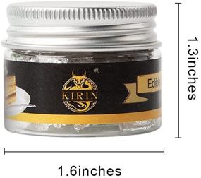 img 3 attached to 🍽️ Edible Silver Flakes: Pure Silver for Food, Drink, and Chocolate Decoration, SPA, Painting, and Furniture Design (50mg)