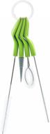 🌿 full circle green little sipper bottle and straw detail cleaning brush set: effective cleaning for one size logo