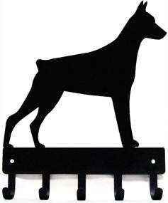 img 4 attached to 🐾 Doberman Dog Key Hooks & Keychain Holder - Small 6 inch Wide - Made in USA: Organize Your Keys with Style!