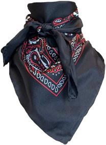 img 2 attached to 🤠 Wyoming Traders Bandana Scarf Square: Versatile and Stylish Western Accessory