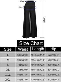 img 1 attached to 👖 Arolina Womens Stretchy Palazzo Lounge Pants for Women's Lingerie, Sleepwear, and Loungewear