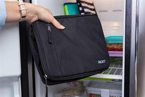 img 3 attached to 🥪 PackIt Freezable Classic Lunch Box in Stylish Black: A Perfect Food Storage Solution