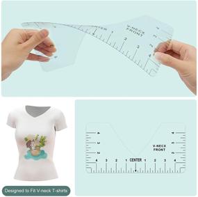 img 1 attached to 📏 RAPUDA Transparent Sublimation Press Ruler Guide with Alignment Tool