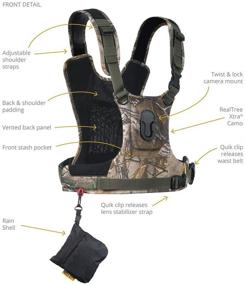 img 3 attached to Cotton Carrier Camera Harness Realtree