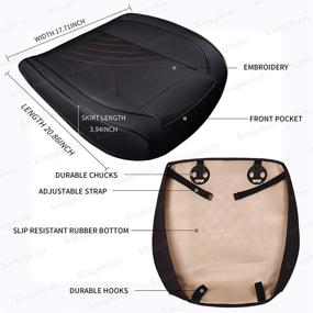 img 1 attached to Kingphenix Premium PU Car Seat Cover - Front Seat Protector Works With 95 % Of Vehicles - Padded