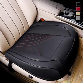 img 4 attached to Kingphenix Premium PU Car Seat Cover - Front Seat Protector Works With 95 % Of Vehicles - Padded