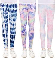 quedoris kids printed leggings yoga pants pack - available in sizes 3t to 13 years logo