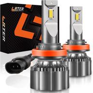💡 h11/h8/h9 led headlight bulbs 110w 20000lm ultra bright 6500k cool white conversion kit, pack of 2 - lrter high power led headlights logo