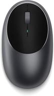 🖱️ satechi aluminum m1 bluetooth wireless mouse with rechargeable type-c port - compatible with mac mini, imac pro/imac, macbook pro/air, 2020/2018 ipad pro, 2012 & newer mac devices - space gray logo