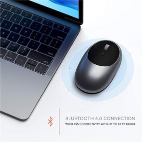 img 3 attached to 🖱️ Satechi Aluminum M1 Bluetooth Wireless Mouse with Rechargeable Type-C Port - Compatible with Mac Mini, iMac Pro/iMac, MacBook Pro/Air, 2020/2018 iPad Pro, 2012 & Newer Mac Devices - Space Gray