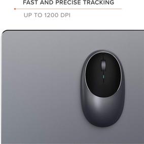 img 2 attached to 🖱️ Satechi Aluminum M1 Bluetooth Wireless Mouse with Rechargeable Type-C Port - Compatible with Mac Mini, iMac Pro/iMac, MacBook Pro/Air, 2020/2018 iPad Pro, 2012 & Newer Mac Devices - Space Gray