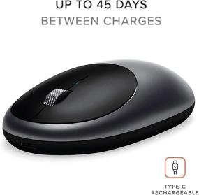 img 1 attached to 🖱️ Satechi Aluminum M1 Bluetooth Wireless Mouse with Rechargeable Type-C Port - Compatible with Mac Mini, iMac Pro/iMac, MacBook Pro/Air, 2020/2018 iPad Pro, 2012 & Newer Mac Devices - Space Gray