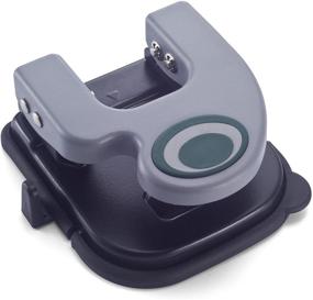 img 3 attached to Eco-Friendly Officemate 2-Hole Punch - 25 Sheet Capacity - Recycled - Black/Gray/Green - (90134)