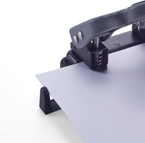 img 2 attached to Eco-Friendly Officemate 2-Hole Punch - 25 Sheet Capacity - Recycled - Black/Gray/Green - (90134)