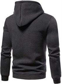 img 1 attached to 👕 Sweatsuits Tracksuit Hoodies Jogging Black 2XL Men's Clothing - Stay Active in Style