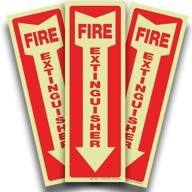 fire extinguisher glow dark sticker logo