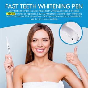 img 2 attached to 🦷 Teeth Whitening Pen Set - 3 Pens - Powerful & Gentle Whitening - Ideal for Tooth Sensitivity - 35% Carbamide Peroxide, Zero Sensitivity, Convenient for Travel, Organic Mint Extract