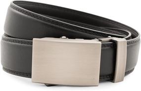 img 4 attached to Refined Style meets Versatility: Anson Belt Buckle Gunmetal Chocolate Men's Accessories