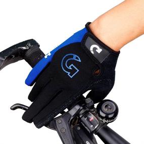 img 2 attached to GEARONIC Cycling Gloves: Anti-Slip Mountain Bike Gloves for Men 🚴 - Breathable & Shock Absorbing MTB Bicycle Gloves - Half/Full Finger Guantes