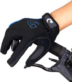 img 1 attached to GEARONIC Cycling Gloves: Anti-Slip Mountain Bike Gloves for Men 🚴 - Breathable & Shock Absorbing MTB Bicycle Gloves - Half/Full Finger Guantes