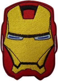 img 2 attached to 🦸 Premium Superhero Iron On Patch Set: 2-Piece Embroidered Applique | Fabric Comics Movie Decal | 3.2 x 2.3 inches (8 x 5.8 cm)