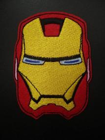 img 1 attached to 🦸 Premium Superhero Iron On Patch Set: 2-Piece Embroidered Applique | Fabric Comics Movie Decal | 3.2 x 2.3 inches (8 x 5.8 cm)