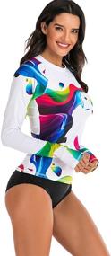 img 1 attached to 👙 Stylish Prints Surfing Swimsuit for Women - Perfect Swimwear & Cover Ups