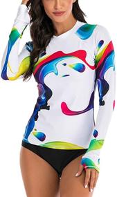 img 4 attached to 👙 Stylish Prints Surfing Swimsuit for Women - Perfect Swimwear & Cover Ups