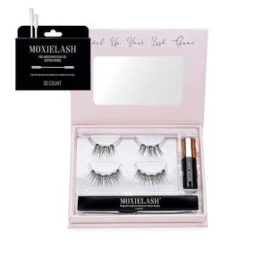 img 4 attached to 🧲 MoxieLash Magnetic Eyelashes and Eyeliner Kit - Essentials Volume 1 - Natural-Looking False Eyelashes - Classy and Cheeky Lash Set with Magnetic Eyeliner and Remover Swabs - USA Owned - No Glue Needed