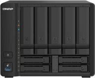 усовершенствованный qnap ts-932px-4g 5+4 отсековый nas с двойным 10gbe и 2.5gbe подключением. логотип