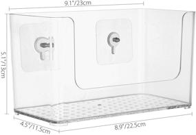 img 2 attached to 🛁 Organize Your Bathroom with Sea Team Wall-Mounted Suction Cup Shower Caddy!