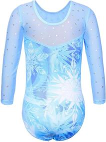 img 3 attached to 💃 TFJH E Kids' One Piece Sparkly Gymnastics Leotard for Little Girls' Practice Outfits