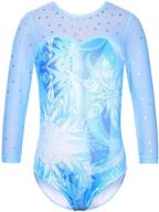 💃 tfjh e kids' one piece sparkly gymnastics leotard for little girls' practice outfits logo