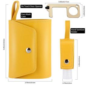 img 3 attached to 🧴 Compact Sanitizer Case: Mask Pouch & Hand Container Organizer